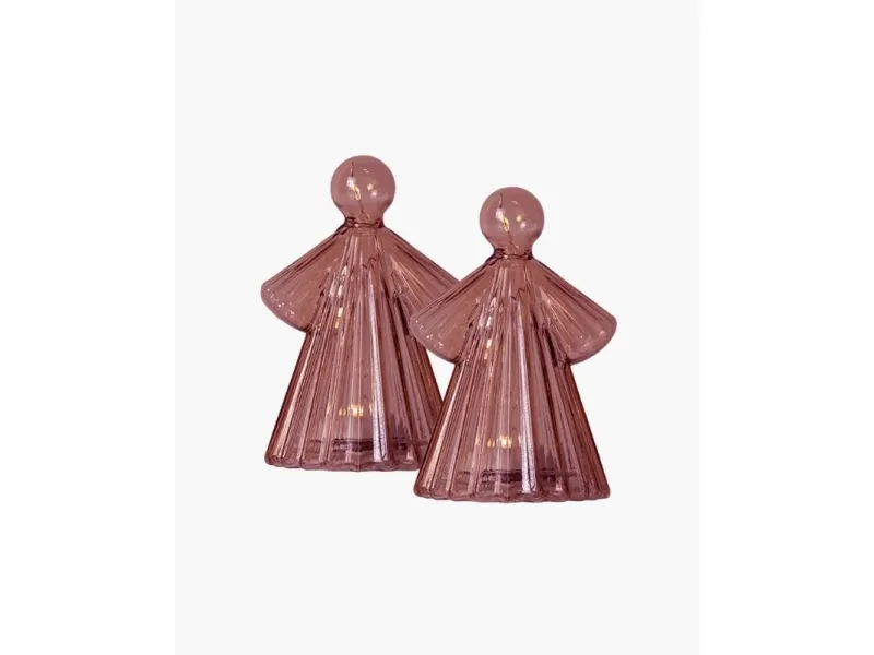 Sirius Alberte Engel - Bordeaux - 2 stk. - H 10 cm