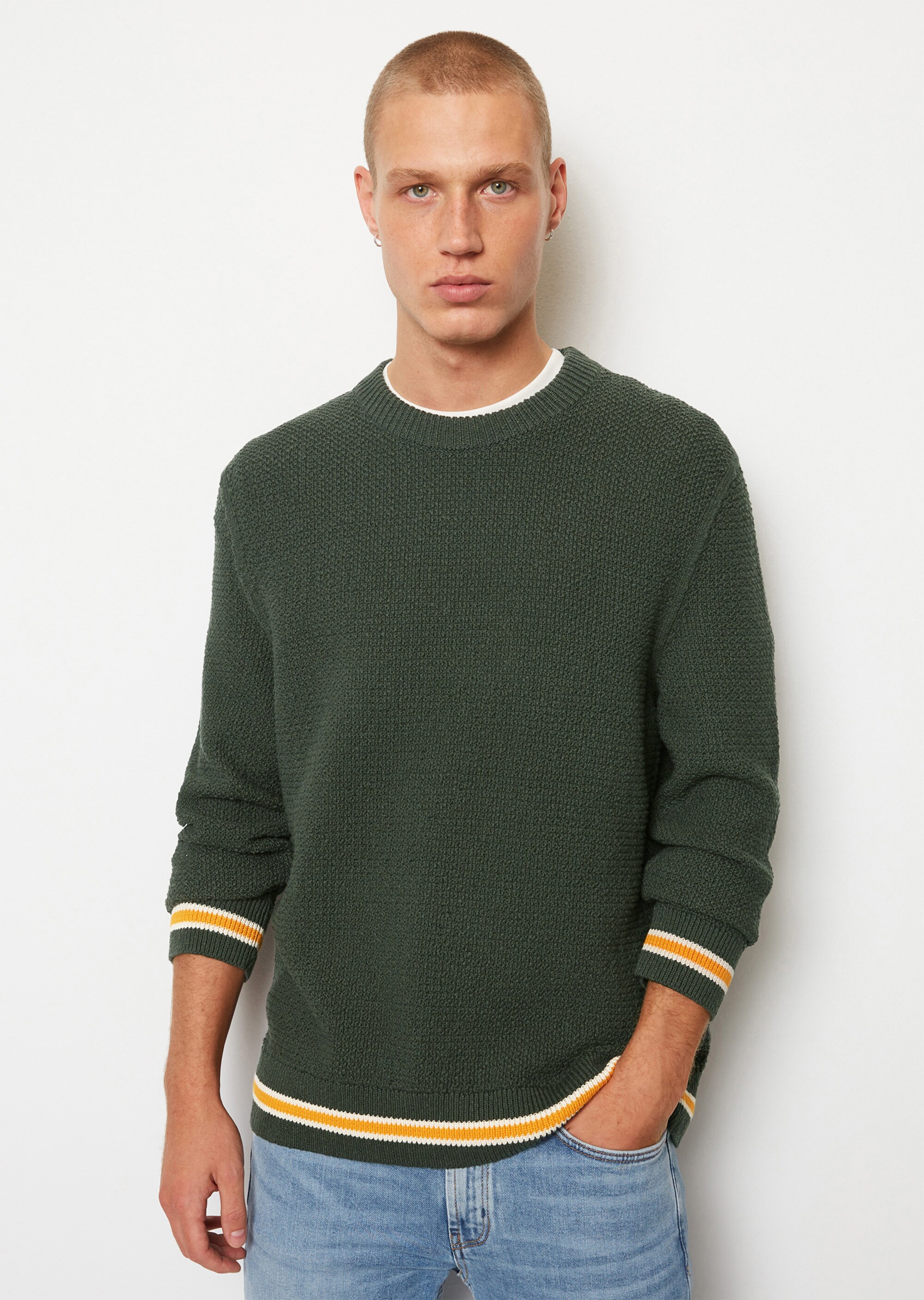 Pullover relaxed mit Reiskorn-Struktur