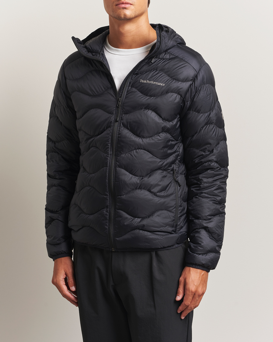 Peak Performance Helium Down Hooded Jacket Black