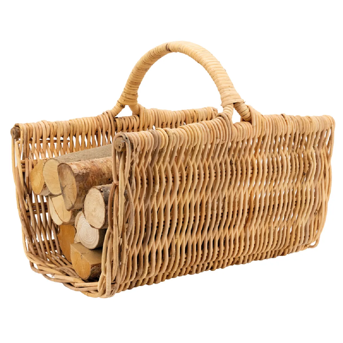 Aubry Gaspard Panier à bûches - Gris
