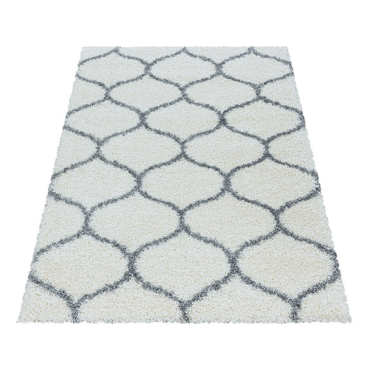Berber vloerkleed - Agadir Circle Creme/Grijs | Warm