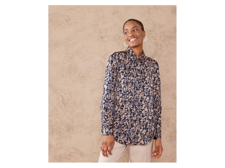 Satijnen dames blouse