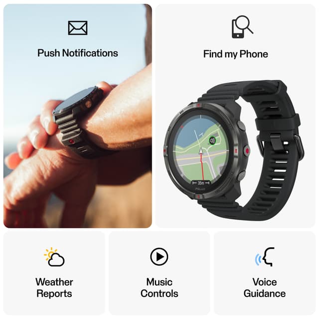 Polar Grit X2 sportsur SL (sort)