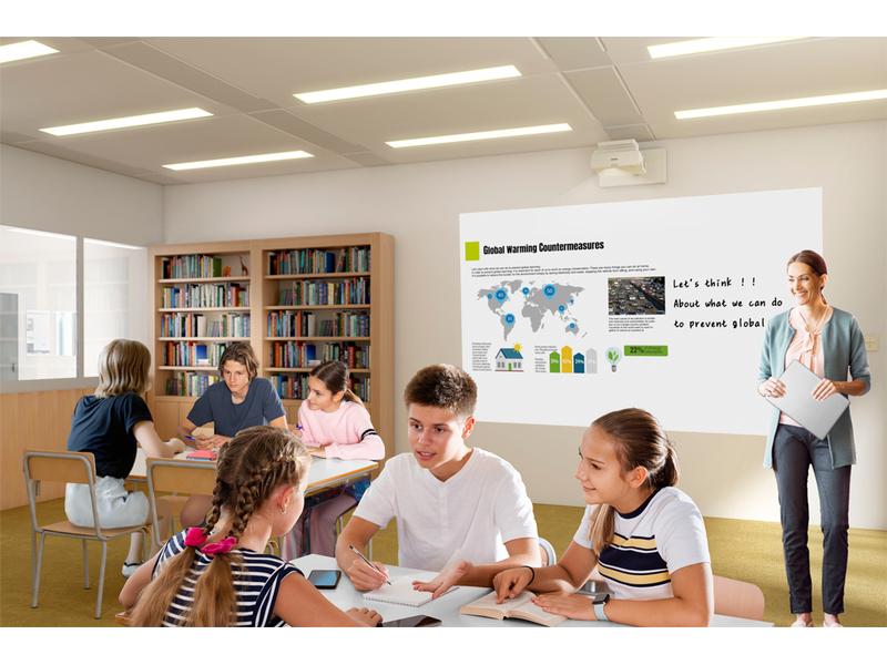 Epson Ultrakurzdistanzprojektor EB-760Wi Interaktiver Ultrakurzdistanz-Laserprojektor mit 4100 Lumen
