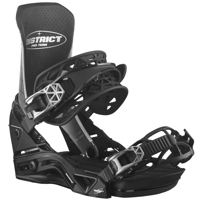 DISTRICT PRO TEAM  Snowboard-Bindungen Herren Chrome
