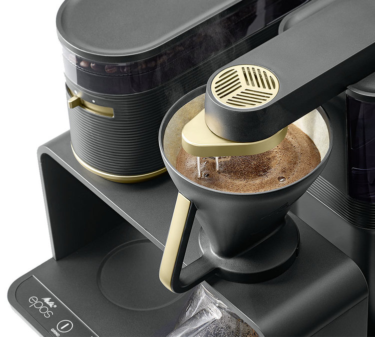 Cafetière Melitta avec broyeur EPOS Or 1024-02 + offre cadeaux