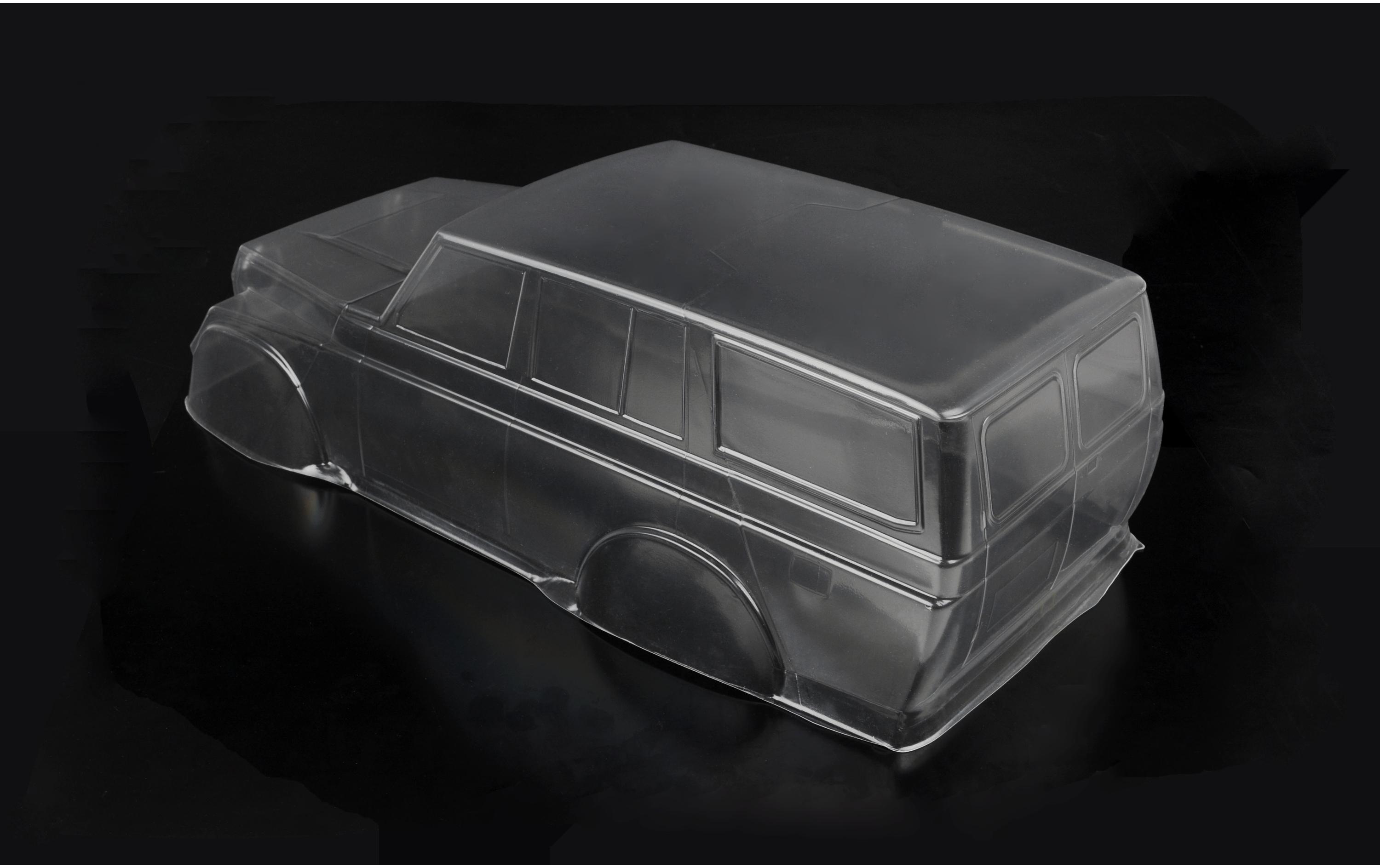 Karosserie Toyota Land Cruiser FJ55 1:10, unlackiert<br>Toyota Land Cruiser FJ55 Lexan Karosserie mit 313 mm Radstand