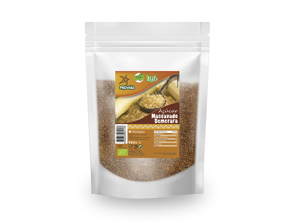 AÇÚCAR PROVIDA MASCAVADO ESCURO DEMERARA BIO 500G