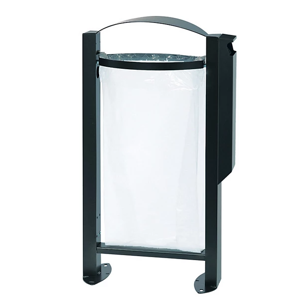 ROSSIGNOL Corbeille vigipirate sur pied arkea - 60 L - avec cendrier 3l - anthracite mat