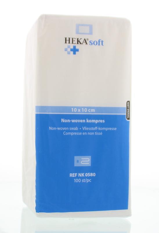 Hekasoft Non-woven Kompres 10 x 10 100stuks