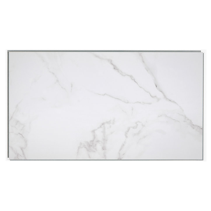 Dalle PVC Dumawall+ Corleone blanc mat 37,5 x 65 cm