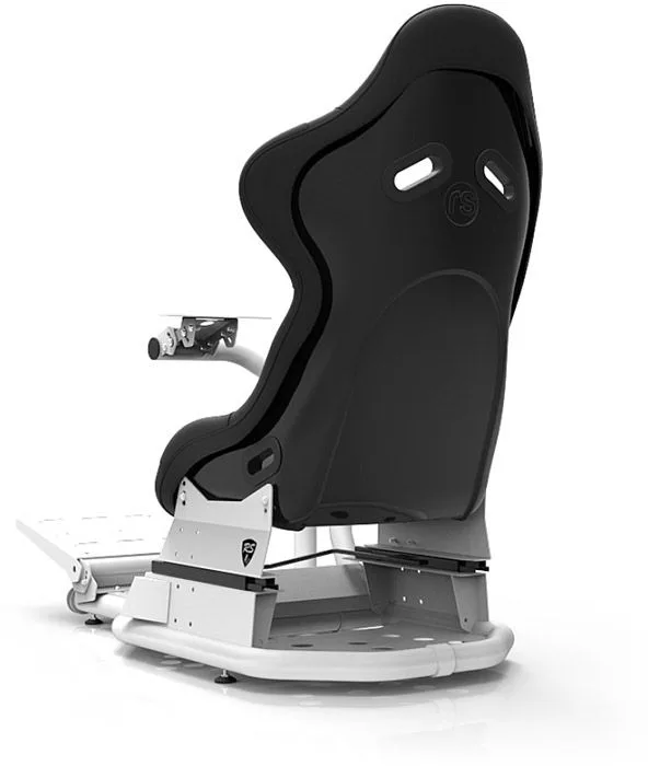 rSeat RS1 siège noir structure blanc Sièges simulation gaming