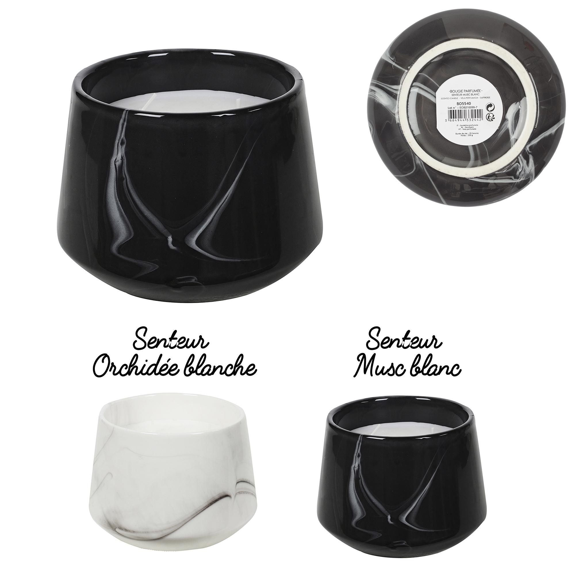 BOUGIE PARFUMEE MARBREE H13.5CM