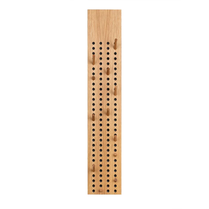 We Do Wood - Scoreboard Garderobe gross, vertikal, Eiche natur