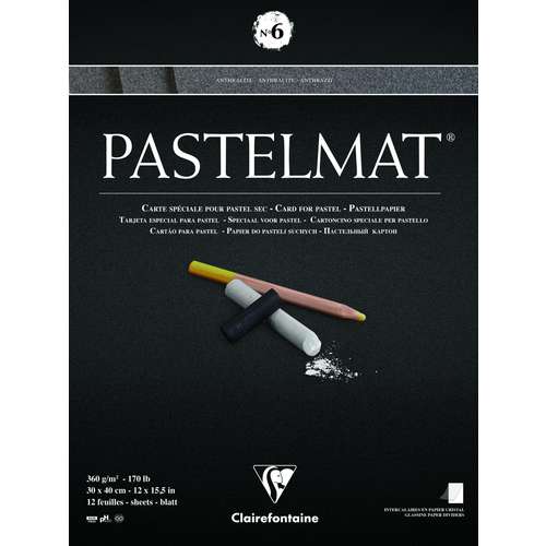 Clairefontaine PASTELMAT® No 6 Pastellmalblock anthrazit