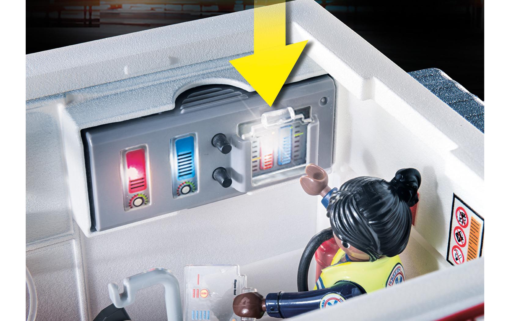 City Action Rettungs-Fahrzeug: US Ambulance 70936Rettungsfahrzeug-Spielset mit Licht und Sound