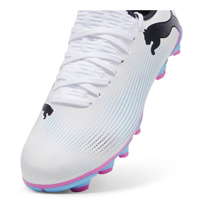 FUTURE 7 PLAY FG/AG JR PUMA-WHITE-PUMA-BLACK-POISON-P
