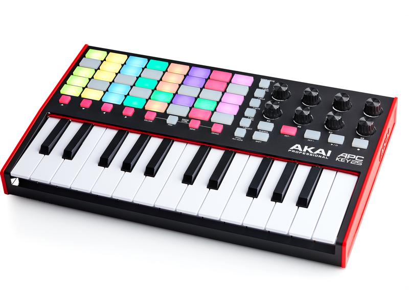 Akai Keyboard Controller APC Key 25 – MK2 Vielseitiger und kompakter MIDI-Keyboard-Controller
