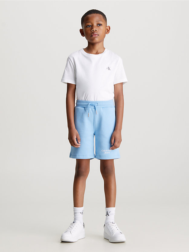 Shorts de moletom justos com logo da marca
