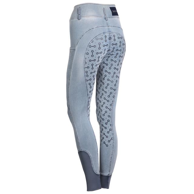Paardrijbroek Harry's Horse Just Ride Retro Full Grip Lichtblauw