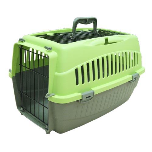 Caixa de transporte Bony para animais de estimação com porta superior, dimensões 50 x 33 x 30 cm. Muito econômica e leve. Ideal para criadores.