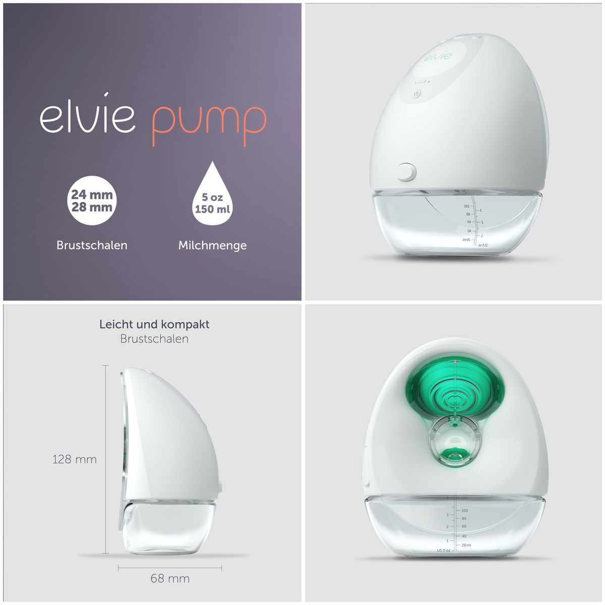 elvieelvie   Pump Einzel Milchpumpe elektrisch