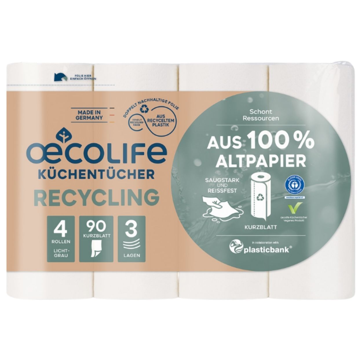 oecolife Küchentücher RECYCLING
