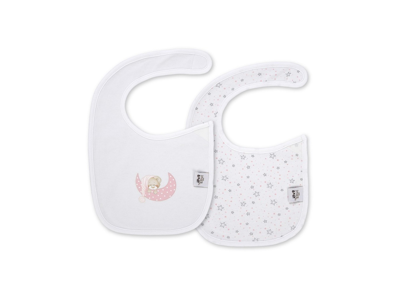 PACK 2 BABETES INTERBABY ESTRELAS ROSA