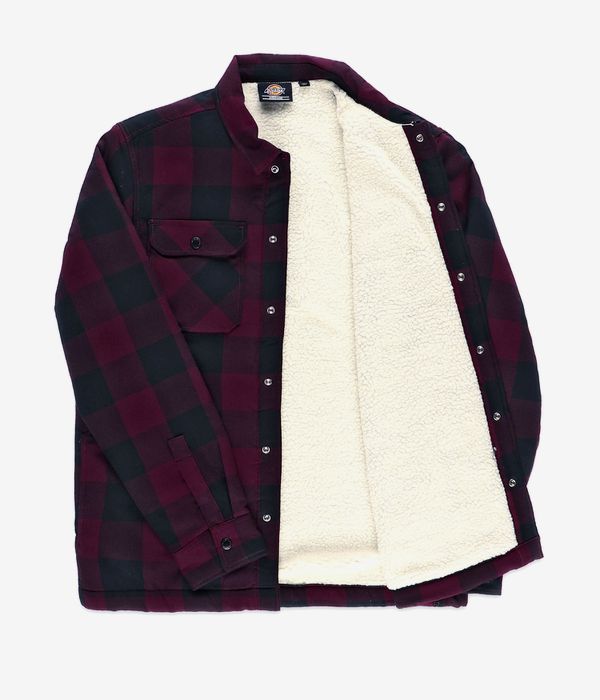 Dickies Sherpa Lined Sacramento Hemd (maroon)