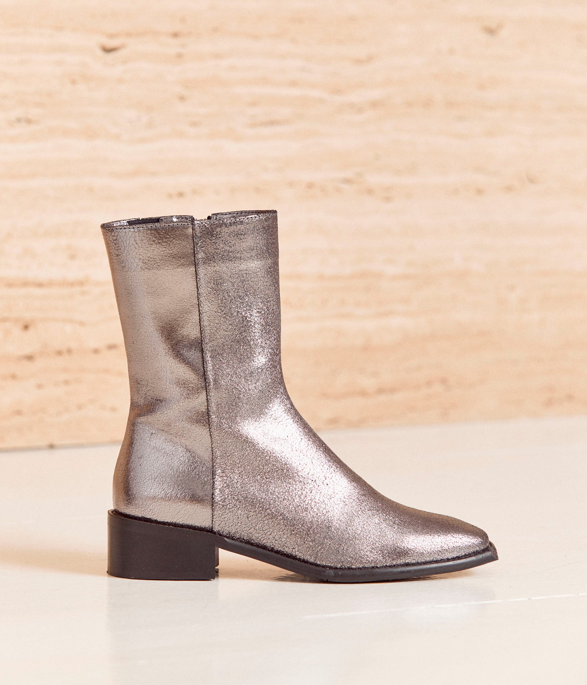 Bottines argent Apolline