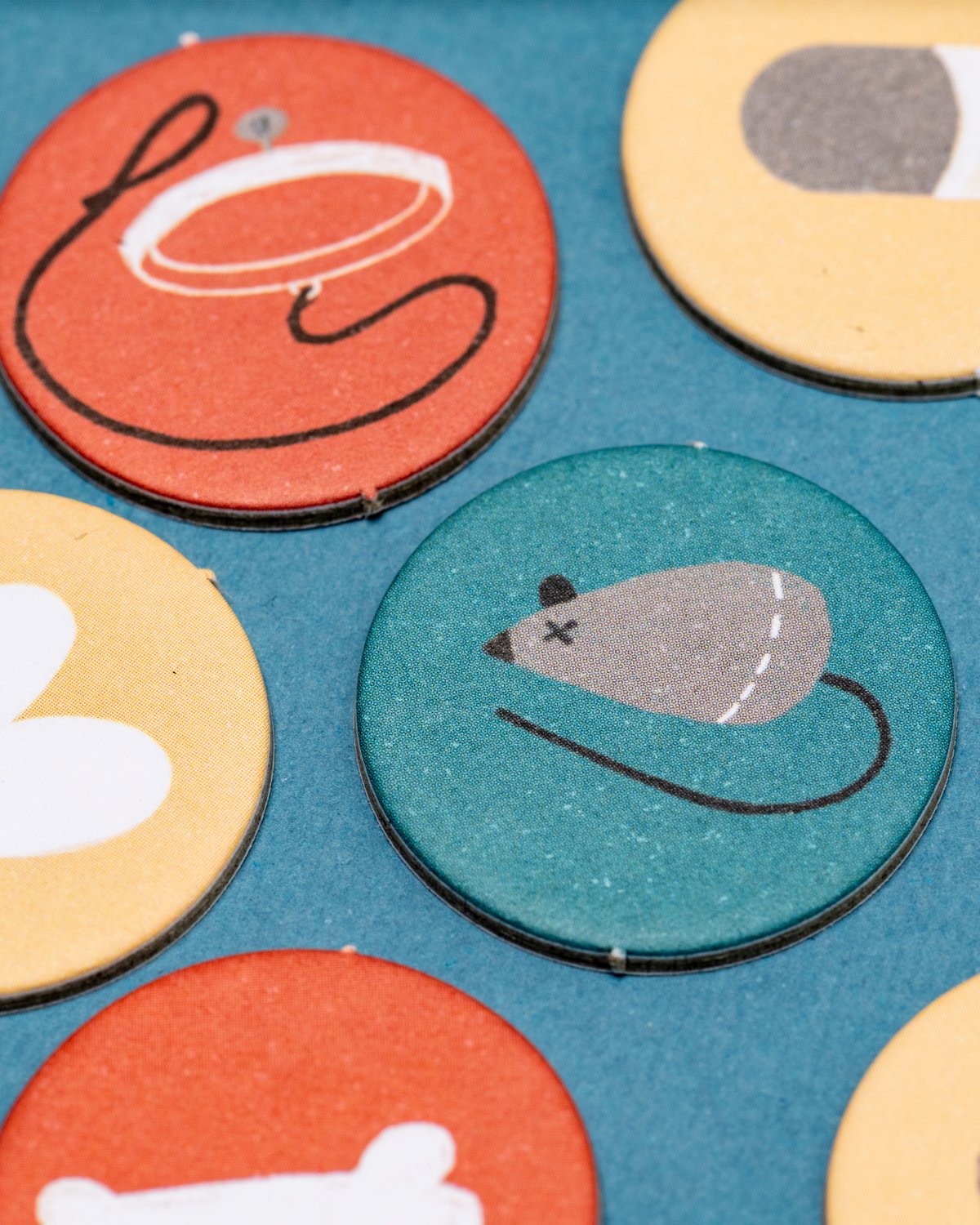 Brettspill Barn 4år, Pocket size – Memoryspill med Kjæledyrtema | Bobby & Mish Tiny Game