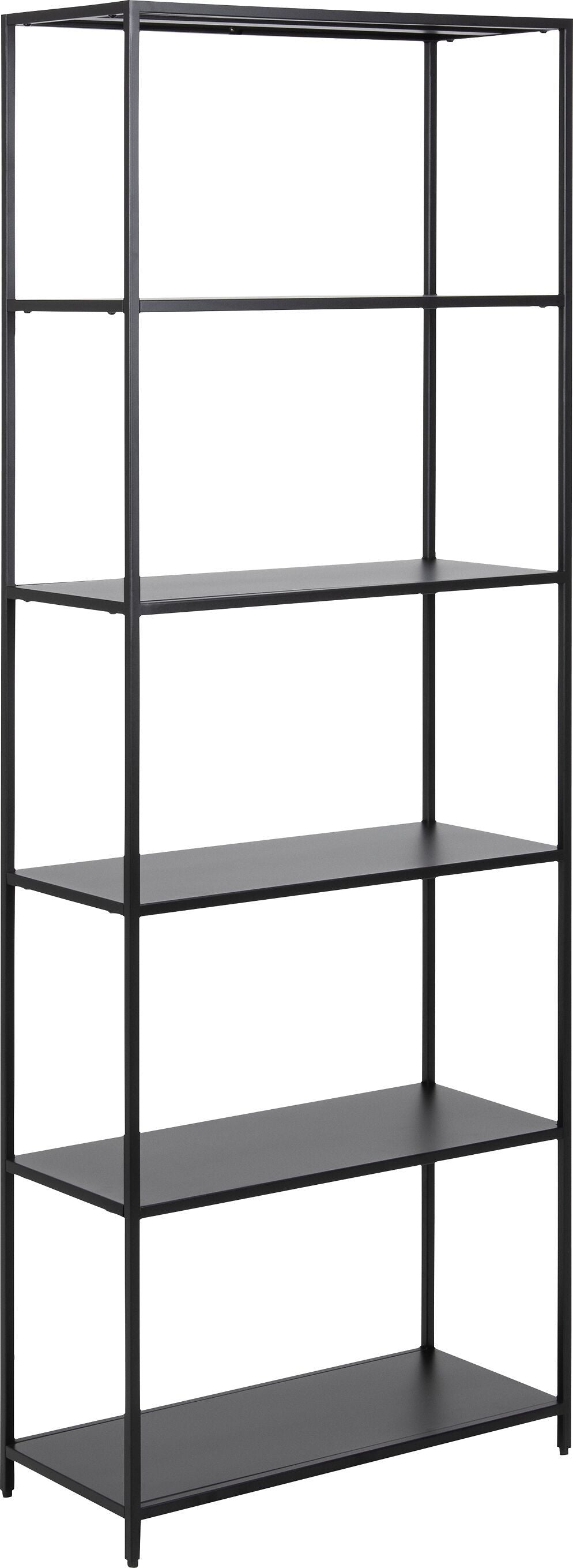 JAXTON Regal - Schwarz / B: 69.5 cm x T: 30.0 cm x H: 185.0 cm