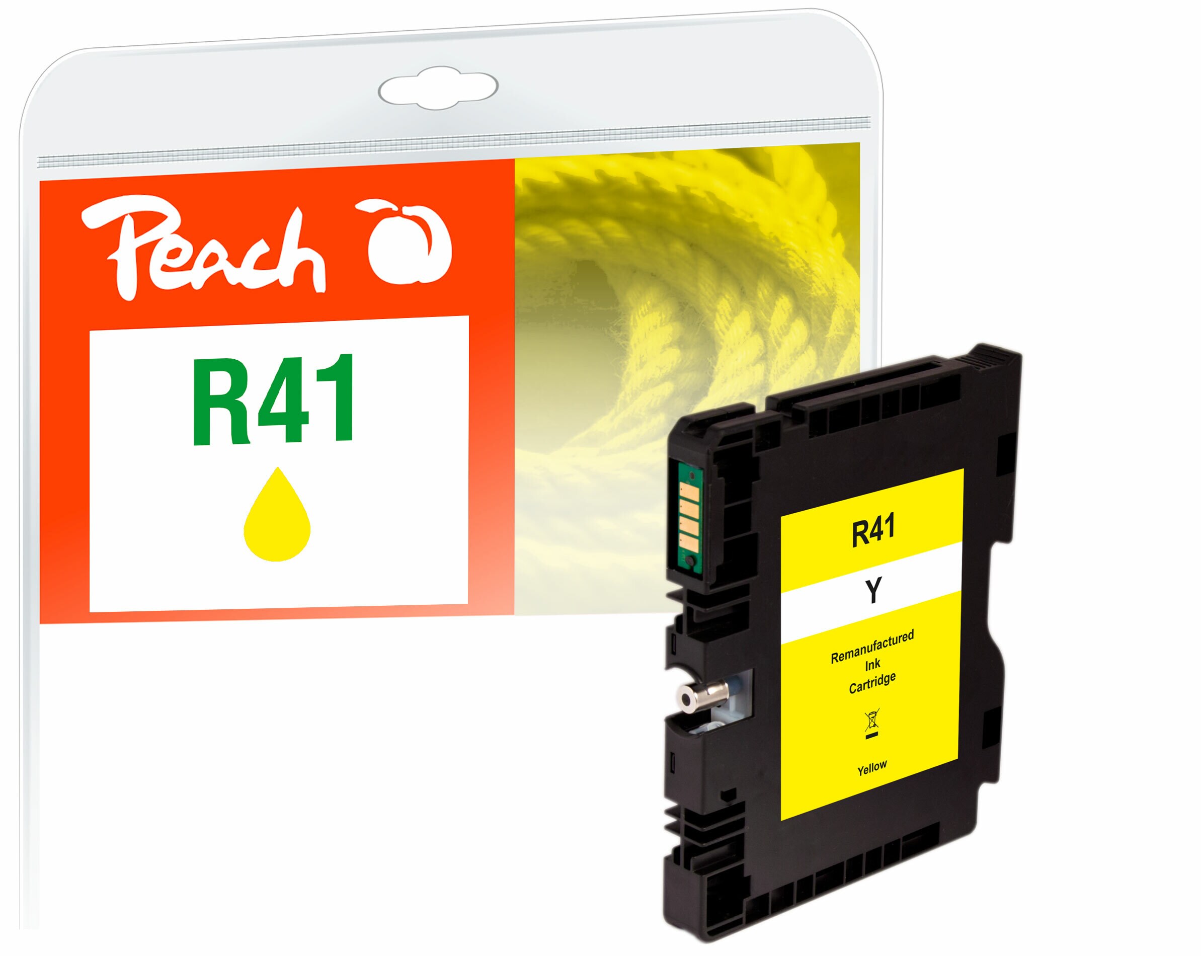 Peach R41Druckerpatrone XL ye ersetzt Ricoh GC41Y, 405764 für z.B. Ricoh Aficio SG 3100, Ricoh Aficio SG 3100 snw, Ricoh Aficio SG 3110 dn (wiederaufbereitet)