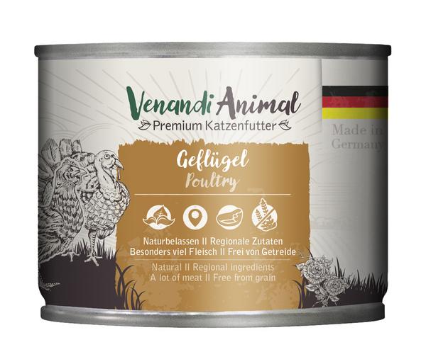Venandi Animal Nassfutter für Katzen Adult,
