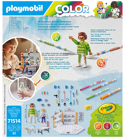 Playmobil Color - Hundesalon - 71514 - 61 Dele