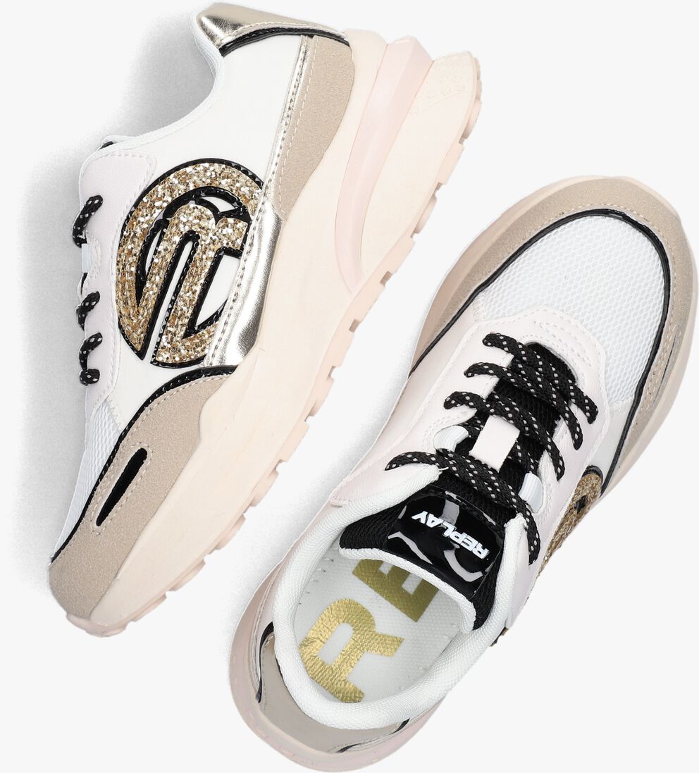 REPLAY beige replay lage sneakers athena jr-1