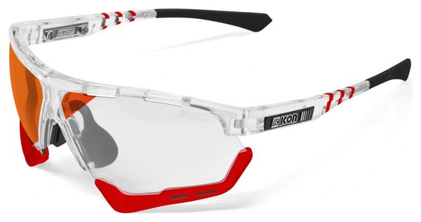 Scicon Sports Aerocomfort SCN XT XL Lunettes De Soleil De Performance Sportive (Miroir Rouge Photochromique Scnxt/Briller)