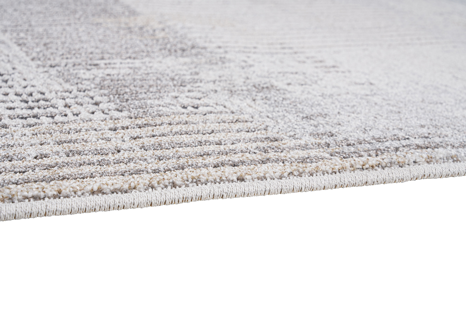 Frendi gulvteppe 160x230 Grått og beige med mønster. Heatset polypropylene.