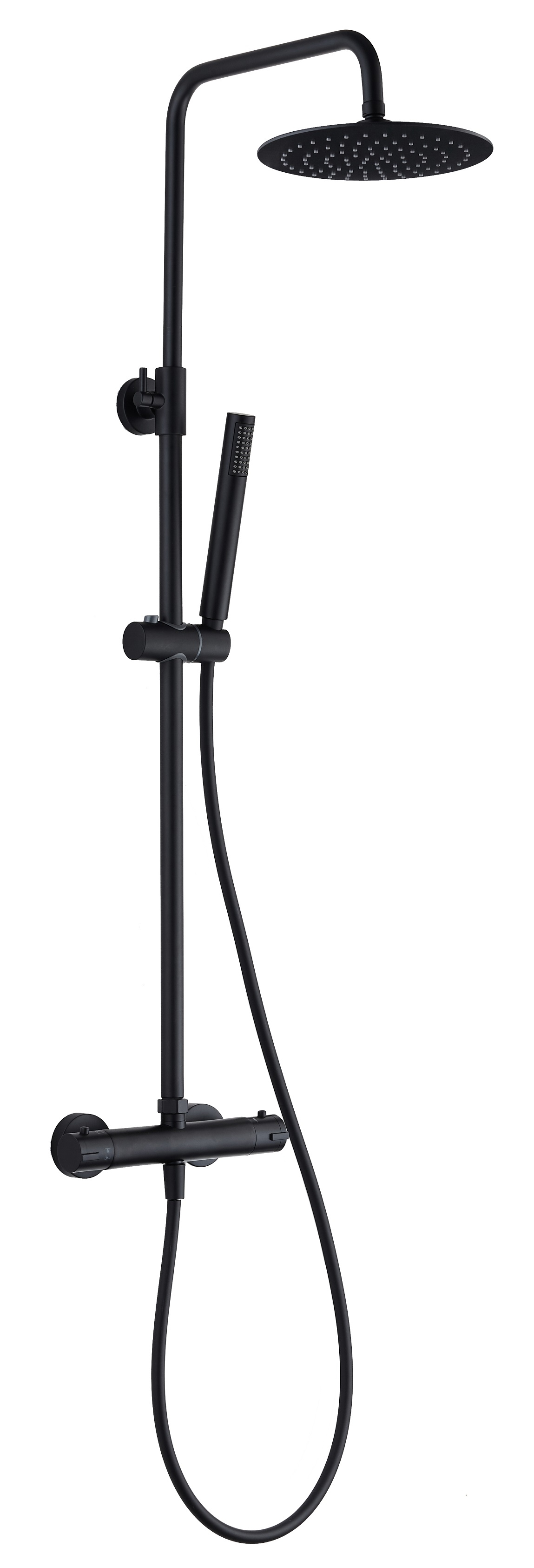 SaniGoods Amor mat zwarte regendouche stortdouche 20cm
