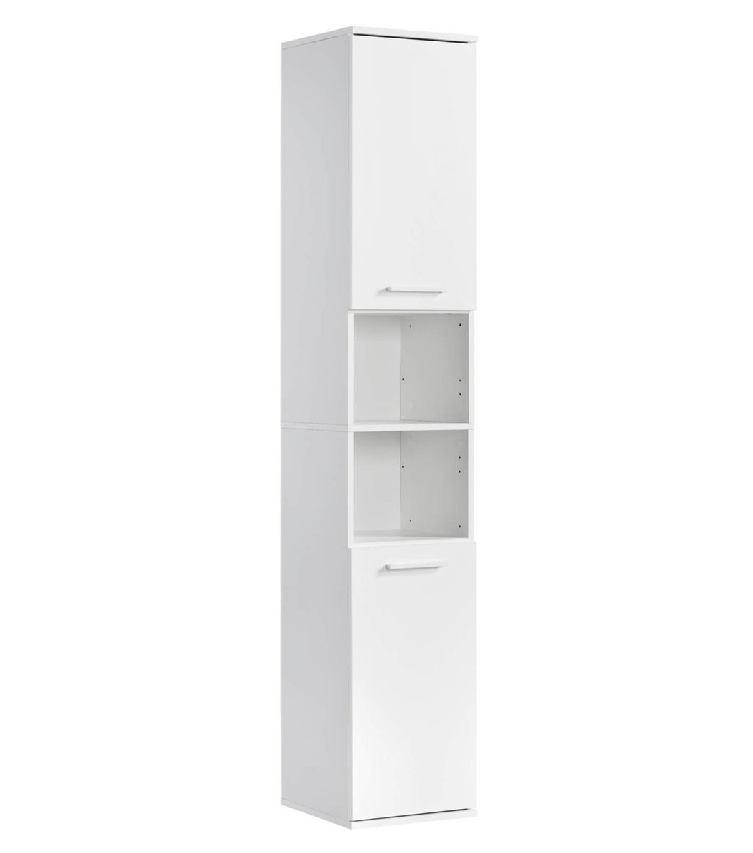 mokebo badkamer hoge kast 'The Captain', badkamerkast in 180x33x34 (HxBxD in cm) in wit