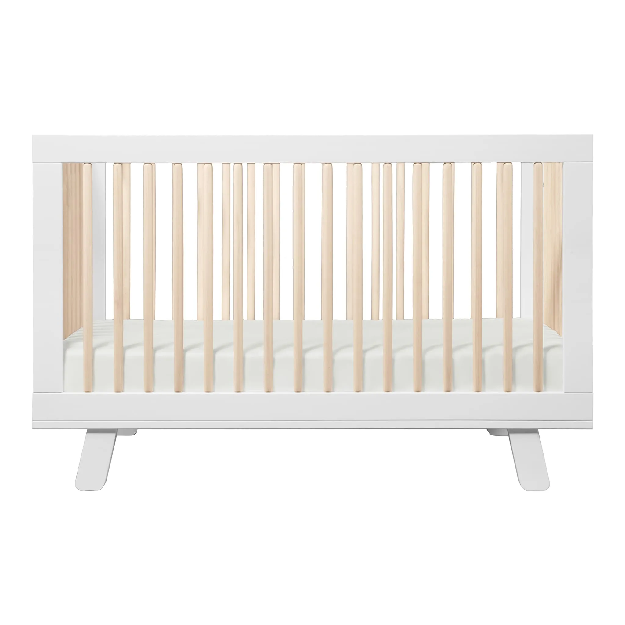 Babyletto Couchette Convertible 3 en 1 Hudson - Blanc  Naturel Lavé