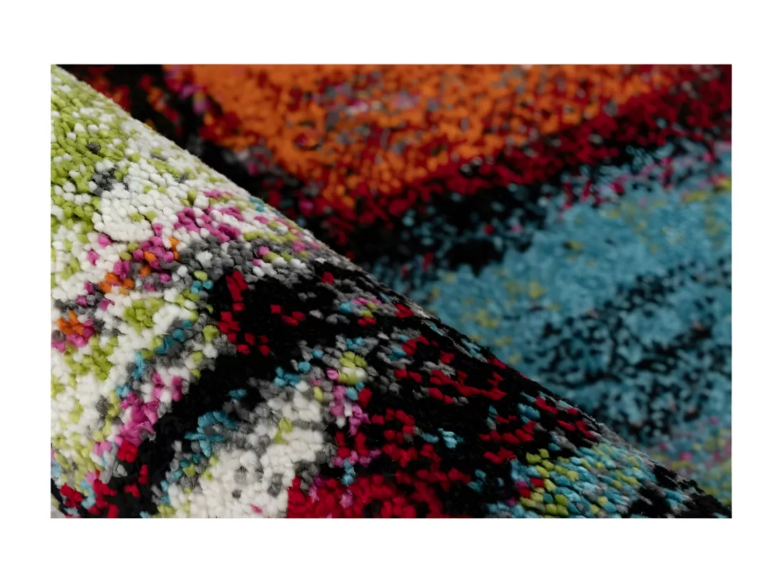 Tapis enfant et ado 290x200cm, design F504E coloris multicolore - Confort et élégance pour votre intérieur