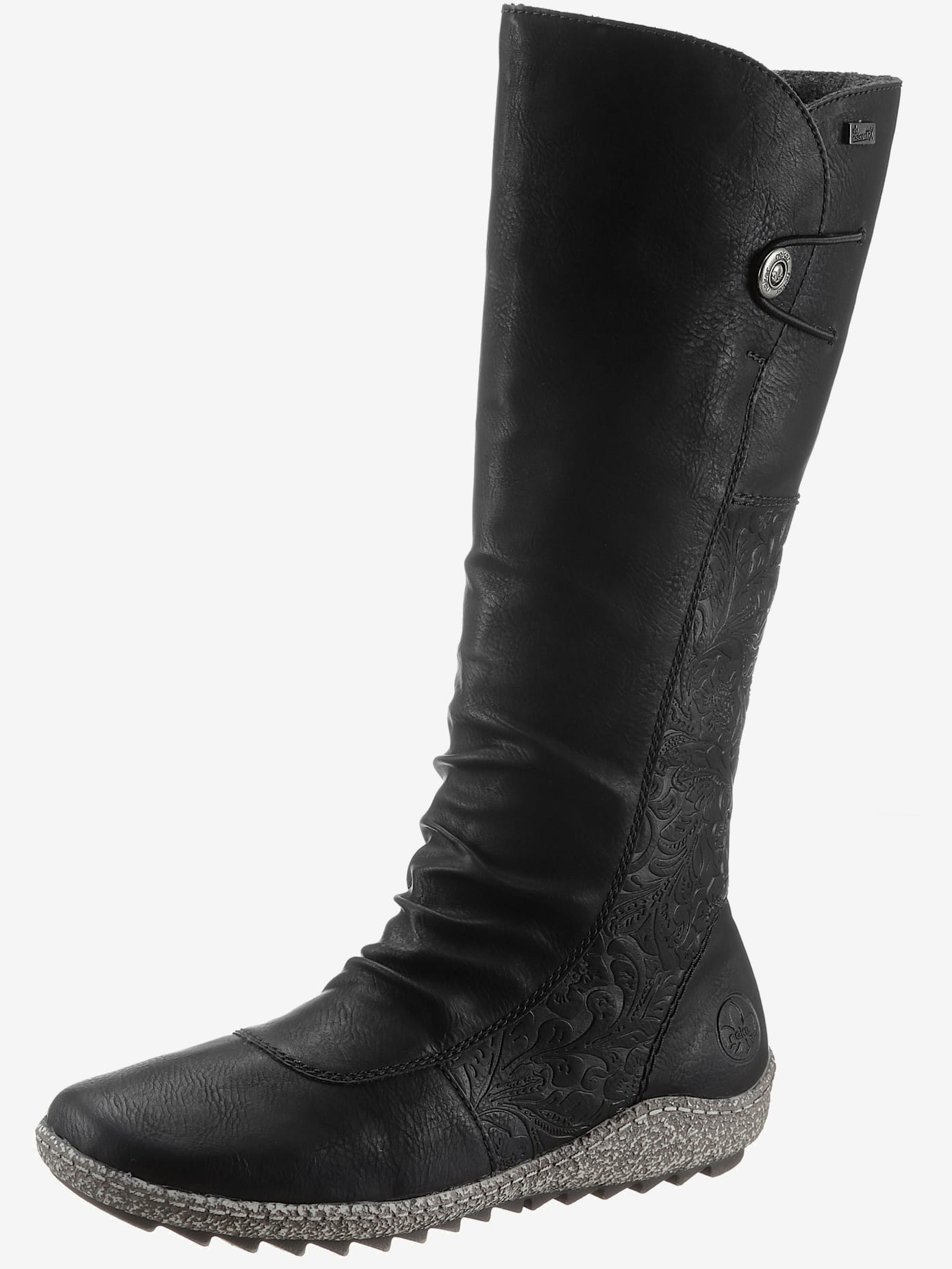 Botte d'hiver motif floral discret