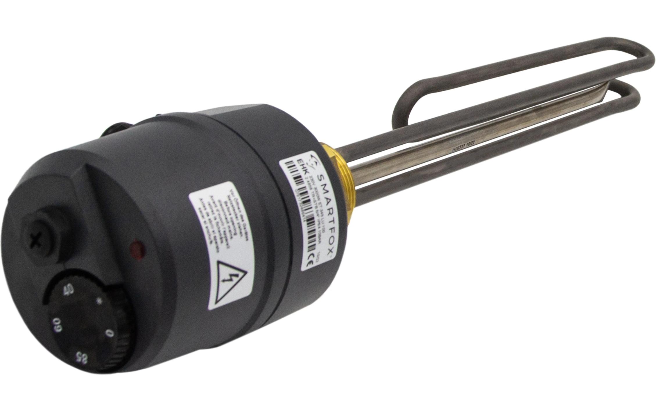 Einschraubheizkörper 3 kW 230 V<br>Warmwasserbereitungs-Gerät mit Signalleuchte und robustem Gehäuse