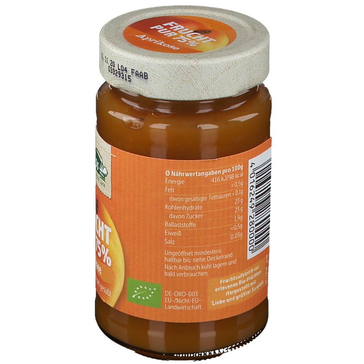 Allos Bio Frucht Pur 75 % Aprikose