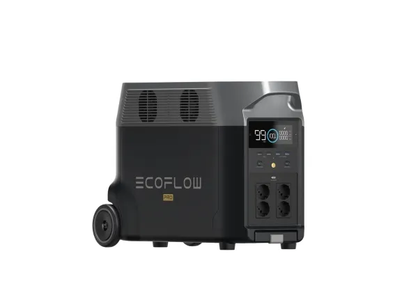 EcoFlow Delta Pro - Transportabel strømstation - AC 220-240 V - litiumjernfosfat - 3600 Wh - Wi-Fi, Bluetooth - output-stikforbindelser: 14