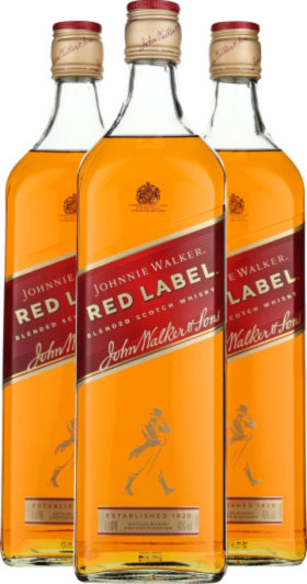 JOHNNIE WALKER RED LABEL TRIPLE PACK 3X100CL