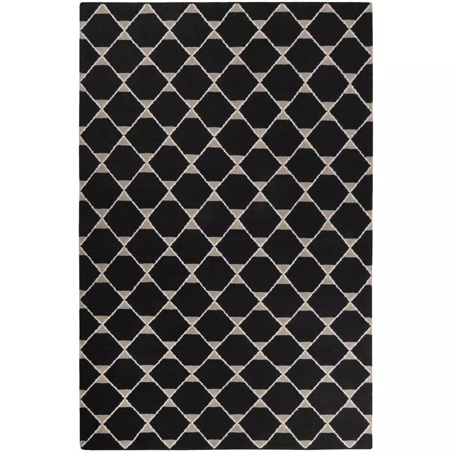 Esprit Kurzflorteppich Aaron Kelim schwarz