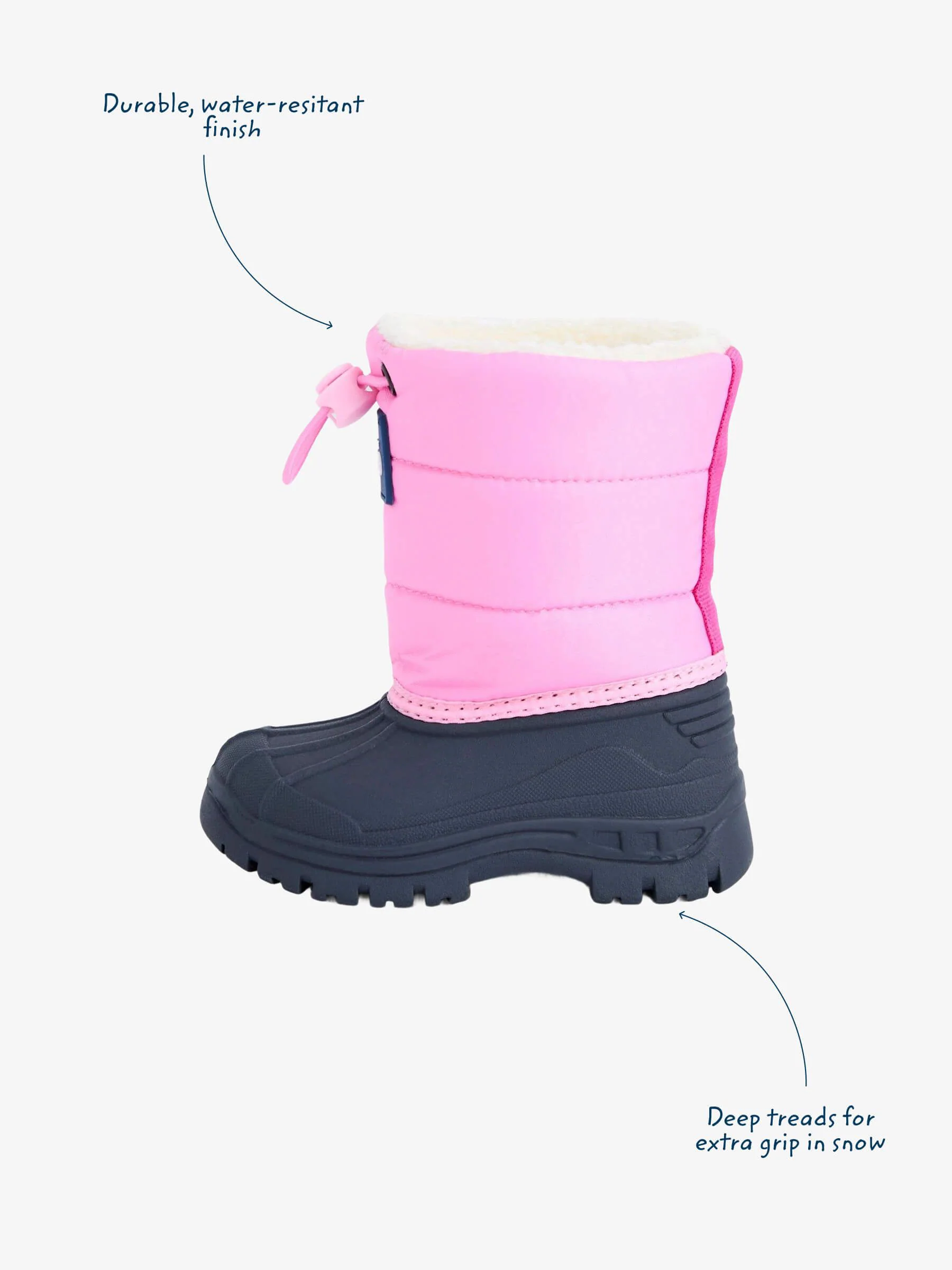 Roze - JoJo Maman Bébé - Behaaglijke sneeuwlaarzen