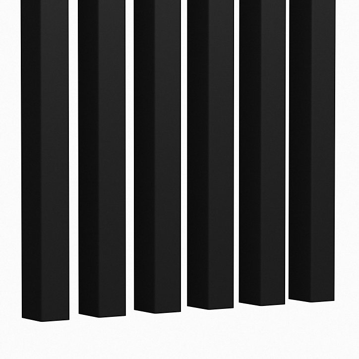 Lot de 4 tasseaux placage noir 3 x 280 cm